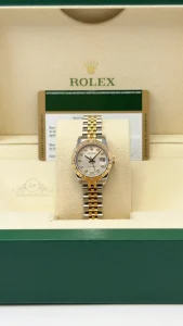 Rolex-datejust-28mm-Anniversary-diamond-steel-yellowgold-179313-2