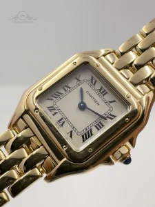 Cartier-Panthere-Vintage-Small-Model-18k-Yellow-Gold-Quartz-authentic-near-top-