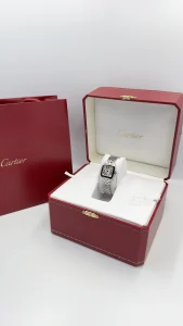 Cartier-Santos-Domeiselle-stainless-steel-Ladies-quartz-20mm-2698-box-bag-