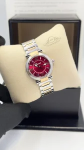 Chopard-Imperiale-Watch-Ladies-28mm-steel-rose-gold-red-dial-8563-pouch-