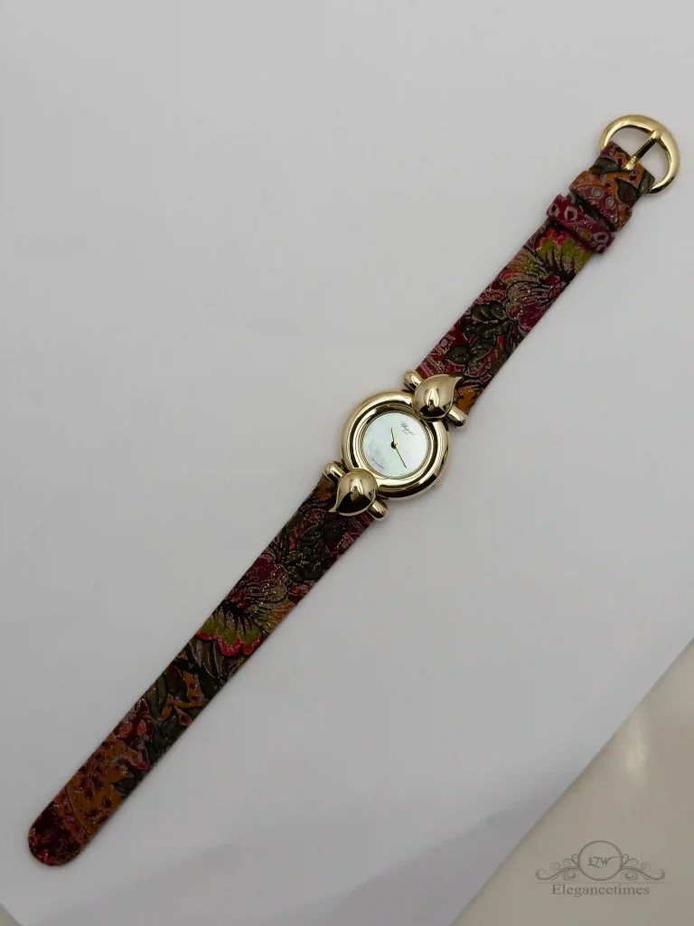 Chopard-Casmir-Watch-435978-MOP-Leather-Quartz-18k-yellow-Gold-Top