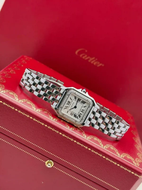Cartier-Panthere-Watch-W4PN0008-Medeium-Model-Steel-Box-Quartz
