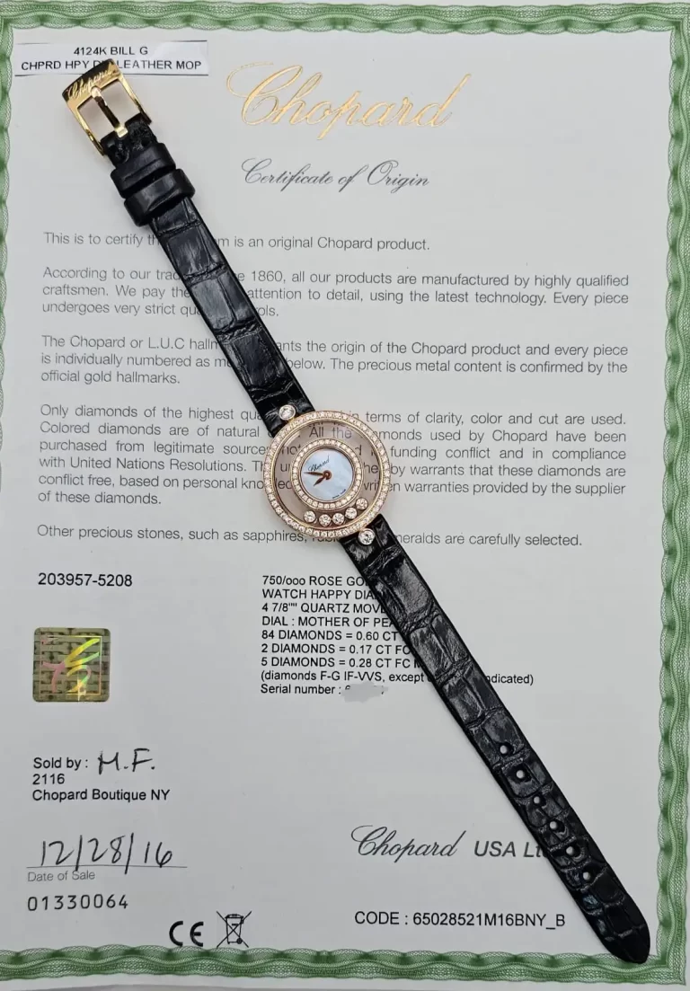 Chopard-Happy-Diamonds-2039575208-MOP-18k-Rose-Gold-Certificate