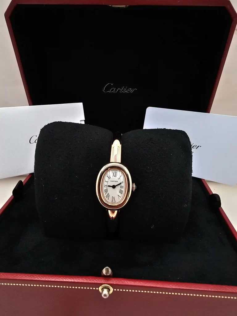 Baignoire-De-Cartier-Watch-WGBA0020-Rose-Gold-Mini-Model-Front-Box