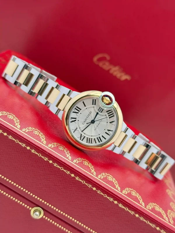 Cartier-Ballon-Bleu-Watch-W2BB0037-18k-Gold-Steel-Automatic-Mechanical