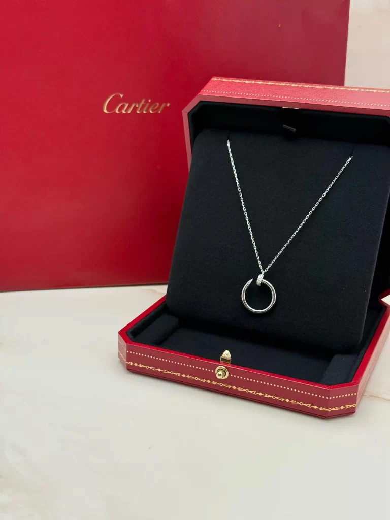 Cartier-Juste-Un-Clou-Pendant-B7224891-18k-White-Gold-Original
