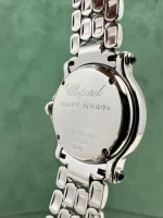 Vintage-Chopard-Happy-Sport-Watch-Stainless-Steel-Diamond-Pink-MOP-Back-Case