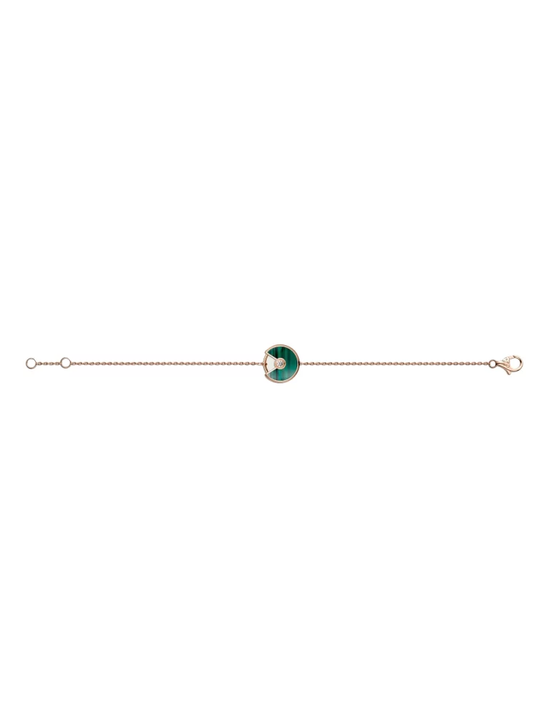 Amulette-De-Cartier-Bracelet-B6047117-Xs-Model-18k-Rose-Gold-Malachite-16