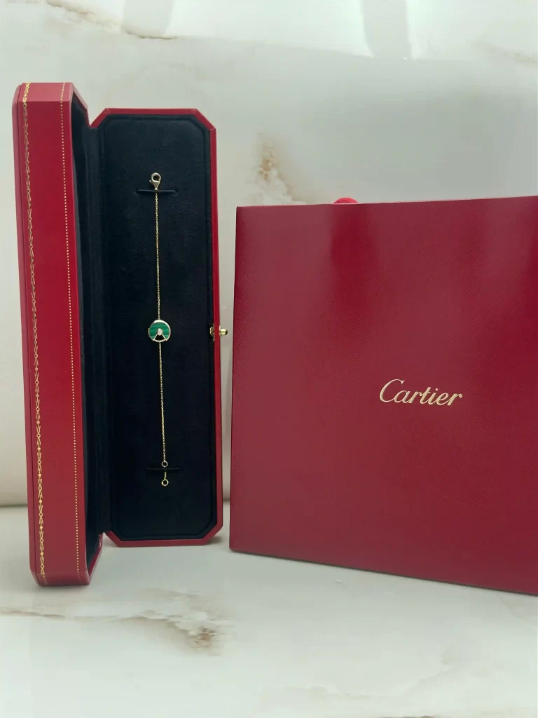 Amulette-De-Cartier-Bracelet-B6047117-Xs-Model-18k-Rose-Gold-Malachite-Front