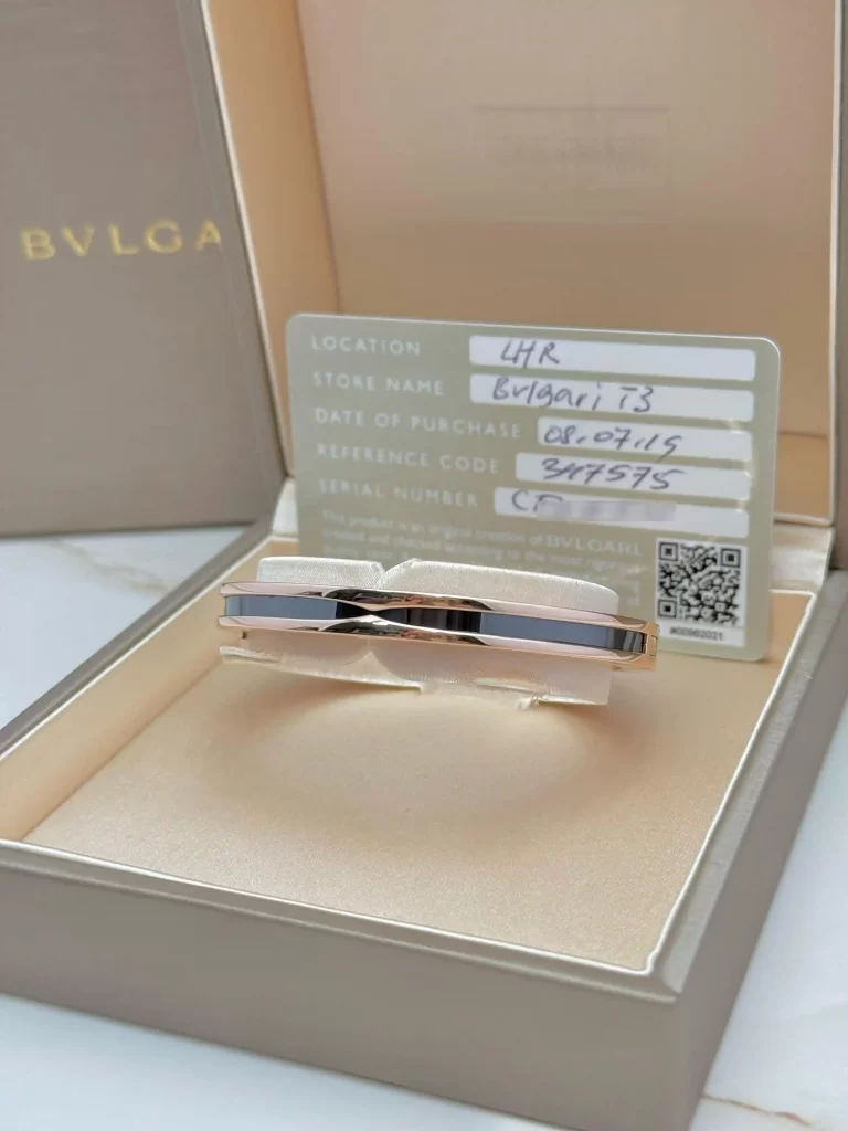 Bvlgari-B.zero1-Bracelet-347575-Medium-Size-18k-Rose-Gold-Black-Ceramic-Box