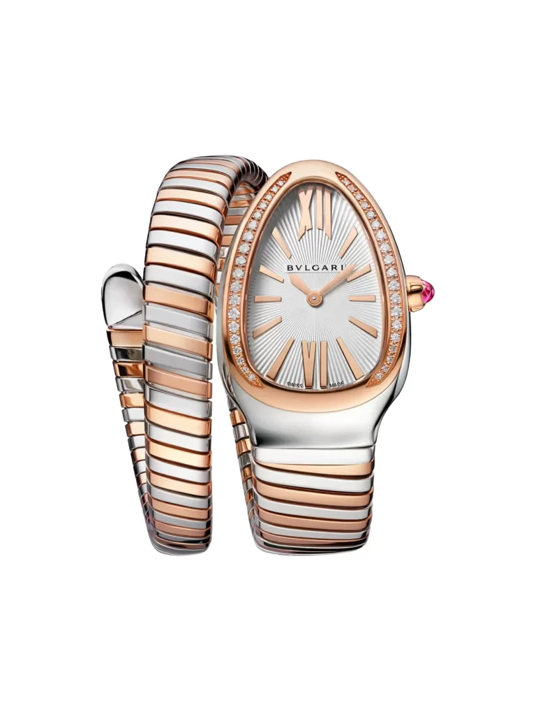 Bvlgari-Serpenti-Tubogas-Watch-103822-Diamonds-18k-Rose-Gold-Stainless-Steel-Quartz
