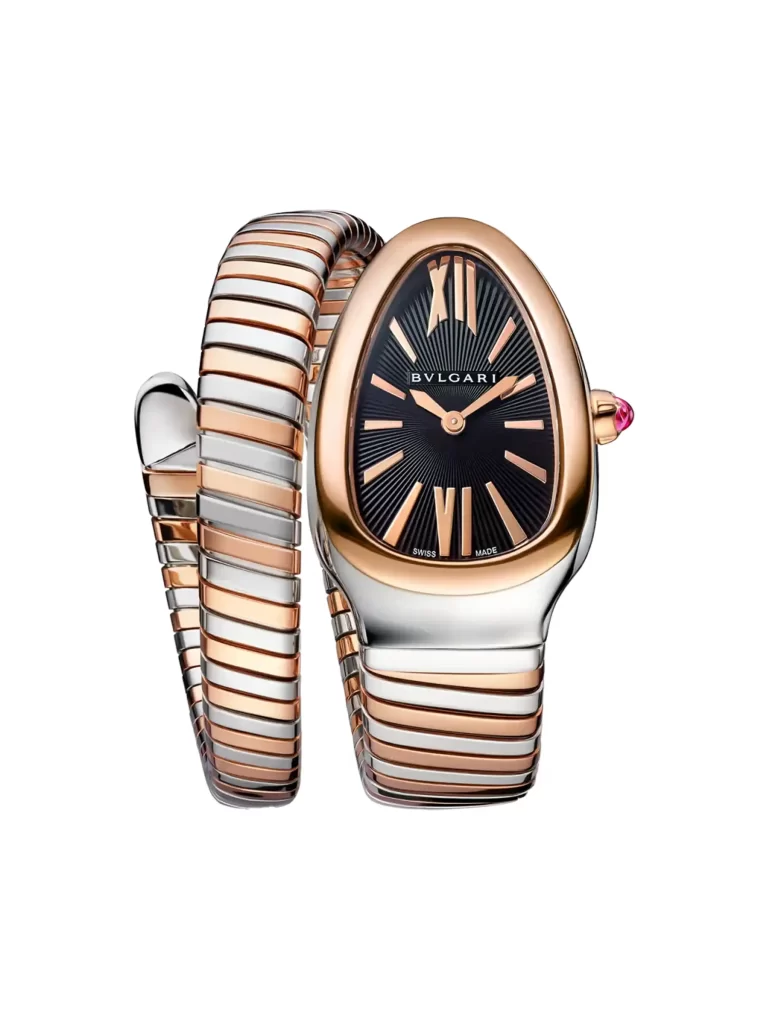 Bvlgari-Serpenti-Watch-102123-Small-Model-18k-Rose-Gold-Stainless-Steel-Black-Opaline-Dial-Quartz