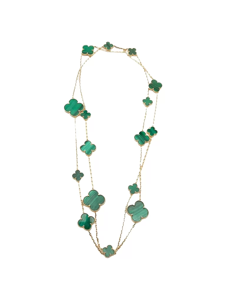 Van-Cleef-Arpels-Magic-Alhambra-Long-Necklace-16-Motifs-Malachite-18k-Yellow-Gold
