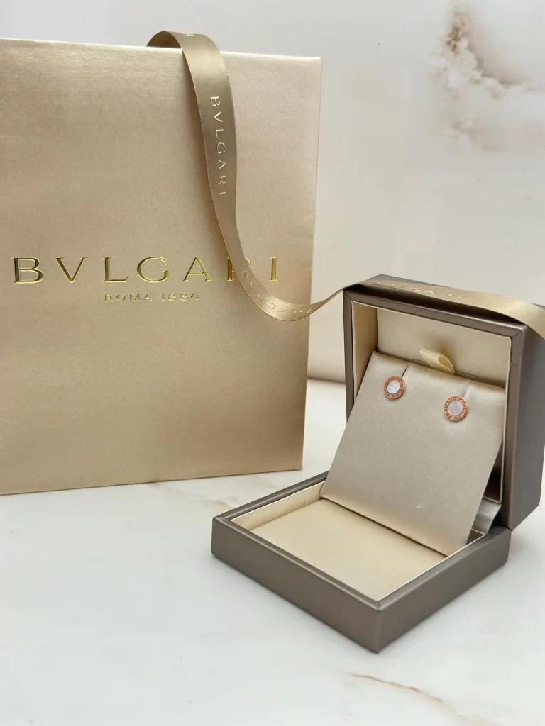 Bvlgari-Bvlgari-Earrings-354732-18k-Rose-Gold-White-Original