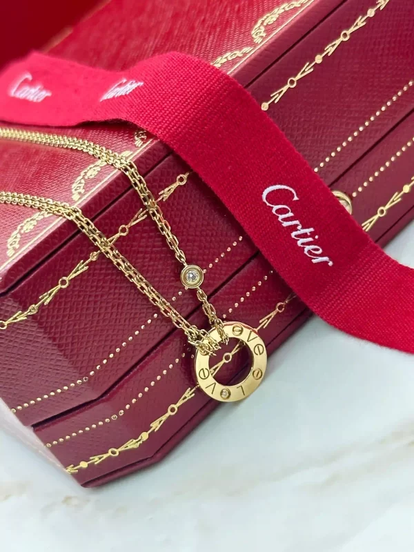Cartier-Love-2-Diamonds-Pendant-B7219500-18k-Yellow-Gold-38