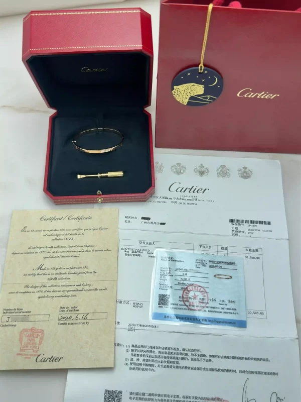 Cartier-Love-Bracelet-B6047316-Small-Model-18k-Rose-Gold-Box