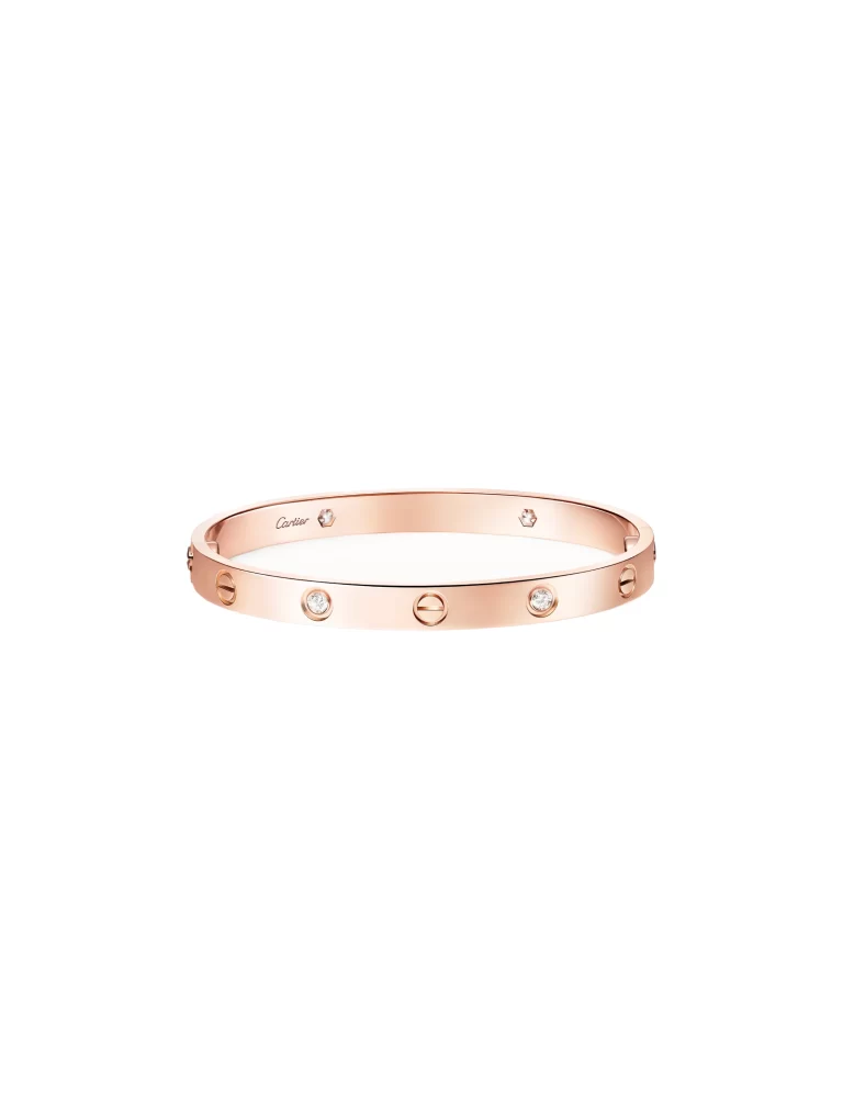 Cartier-Love-Bracelet-CRB6069916-Classic-Model-4-Diamonds-18k-Rose-Gold-16
