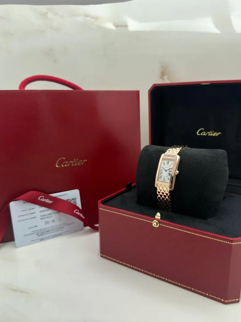 Cartier-Tank-Americaine-Watch-W2620031-18k-Rose-Gold-Authentic