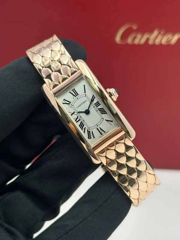 Cartier-Tank-Americaine-Watch-W2620031-18k-Rose-Gold-Hand