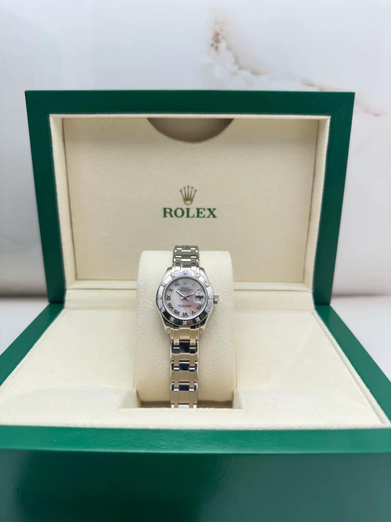Rolex-Pearlmaster-Diamonds-Watch-18k-White-Gold-MOP-Front-Box