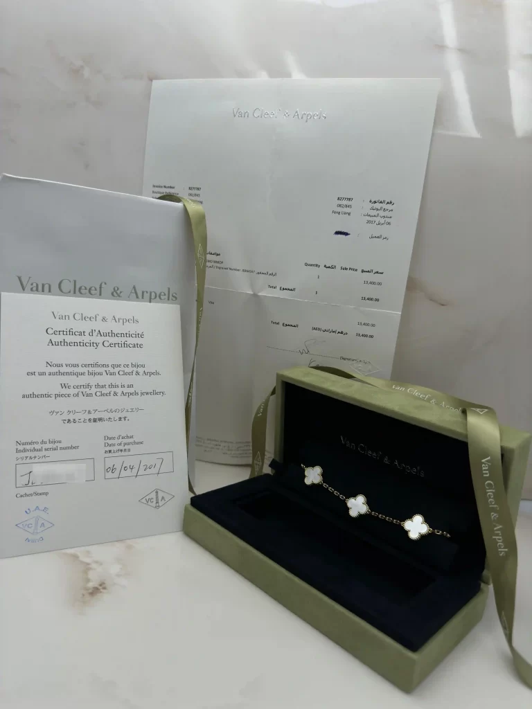 Van-Cleef-Arpels-Vintage-Alhambra-Bracelet-VCARA41800-18k-Yellow-Gold-MOP