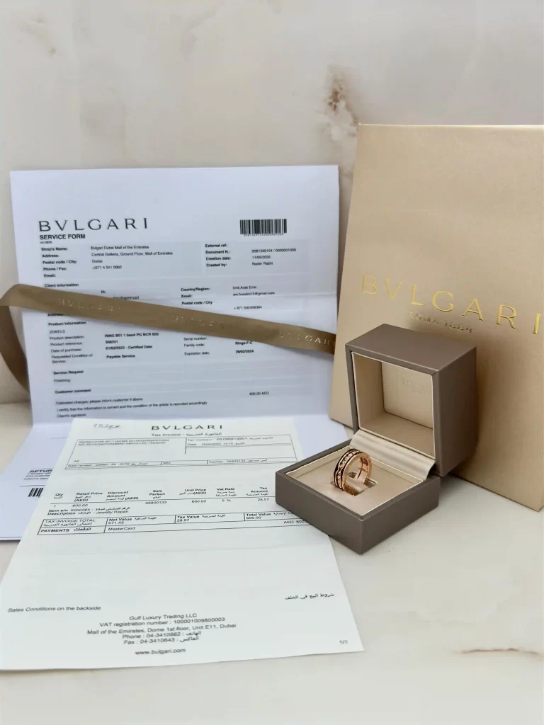 Bvlgari-B.zero1-Ring-358241-18k-Rose-Gold-Black-Ceramic-Authentic