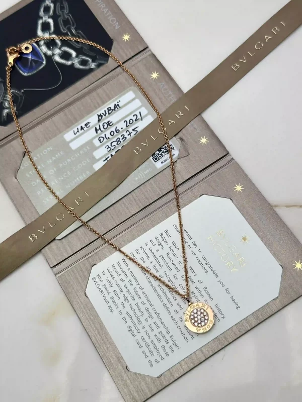 Bvlgari-Bvlgari-Necklace-358375-Pink-Gold-Paved-Diamonds-White-MOP