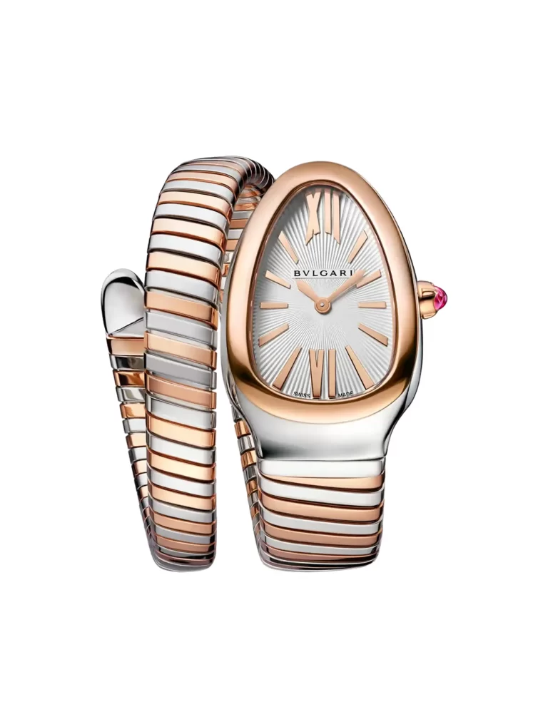 Bvlgari-Serpenti-Tubogas-Ladies-Watch-103708-18k-Rose-Gold-Stainless-Steel-Quartz