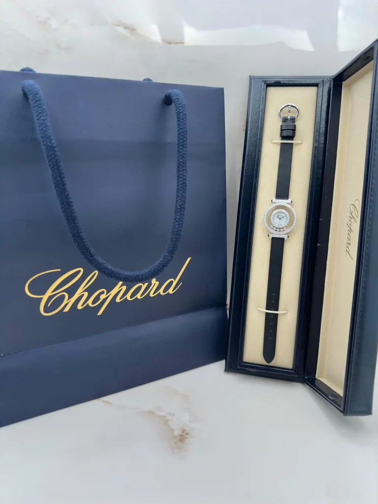 Chopard-Happy-Diamonds-Watch-4527-18k-White-Gold-MOP-Dial-Original