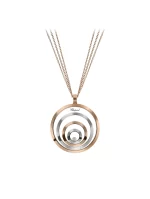 Chopard-Happy-Spirit-Pendant-795014-Jumbo-Size-3-Line-Chain-18k-Rose-White-Gold-60
