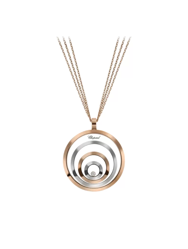Chopard-Happy-Spirit-Pendant-795014-Jumbo-Size-3-Line-Chain-18k-Rose-White-Gold-60