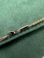 Chopard-Happy-Spirit-Pendant-795014-Jumbo-Size-3-Line-Chain-18k-Rose-White-Gold-Clasp