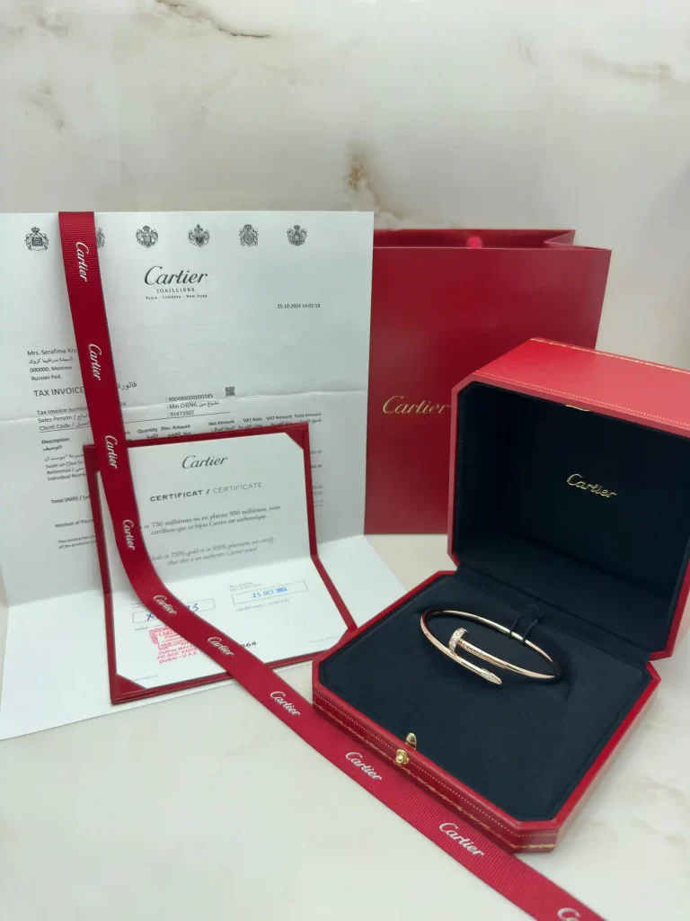 Cartier-Juste-Un-Clou-Bracelet-B6048517-18k-Rose-Gold-Diamonds-Classic-Model-Authentic