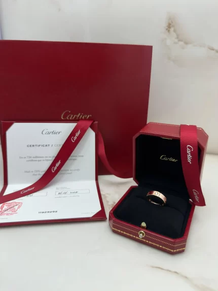 Cartier-Love-Ring-3-Diamonds-CRB4087550-18k-Rose-Gold-Classic-Model-Original
