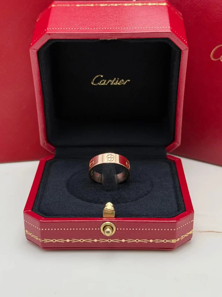 Cartier-Love-Ring-CRB4084654-Classic-Model-18k-yellow-Gold-Front-Box