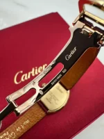 Cartier-Tortue-Ladies-Watch-1945-18k-Yellow-Gold-Diamonds-Leather-Clasp