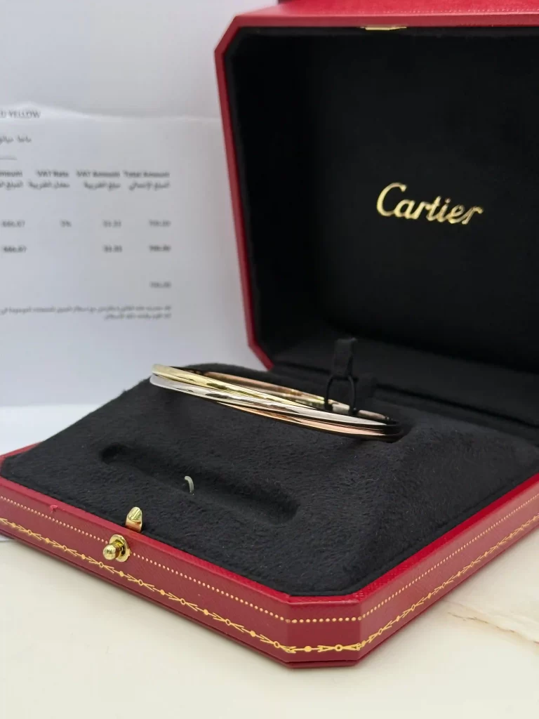 Cartier-Trinity-Bracelet-Small-Model-CRB6067918-18k-Rose-White-Yellow-Gold-Side