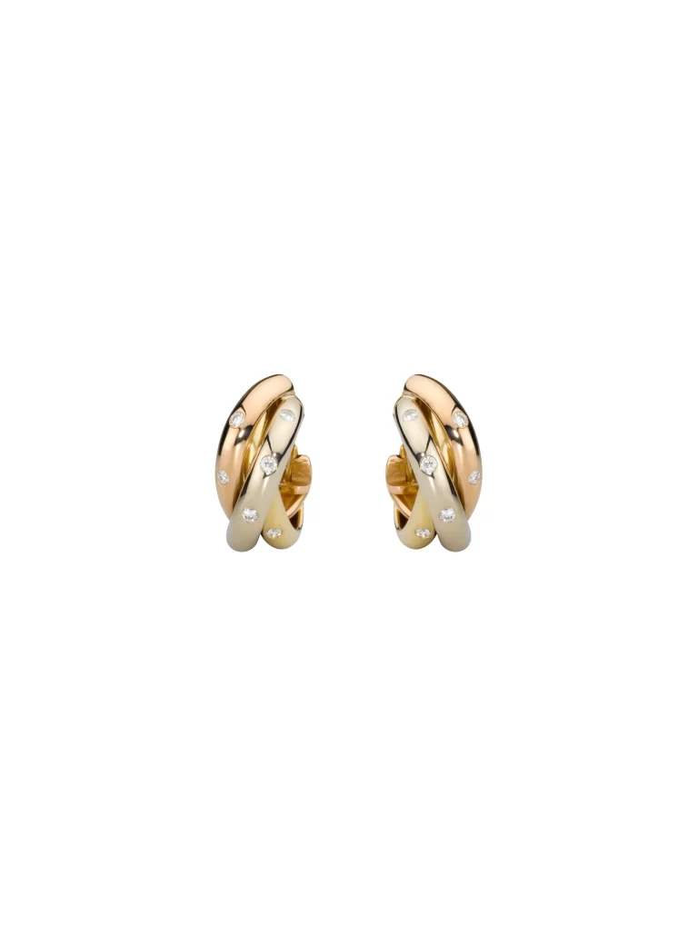 Cartier-Trinity-Earrings-3-Gold-B8031700-Diamonds-18k-Rose-White-Yellow-Gold