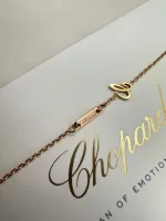 Chopard-Ice-Cube-Long-Necklace-18k-Rose-Gold-Green-Ceramic-Limited-Edition-Lock