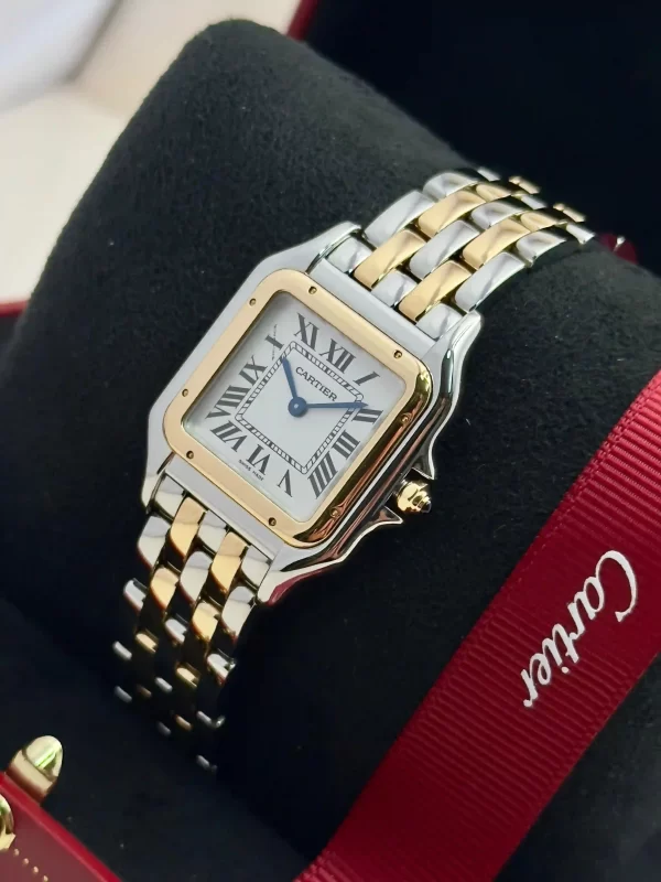 Panthere-De-Cartier-Watch-W2PN0007-Medium-Model-18k-Yellow-Gold-Steel-Box