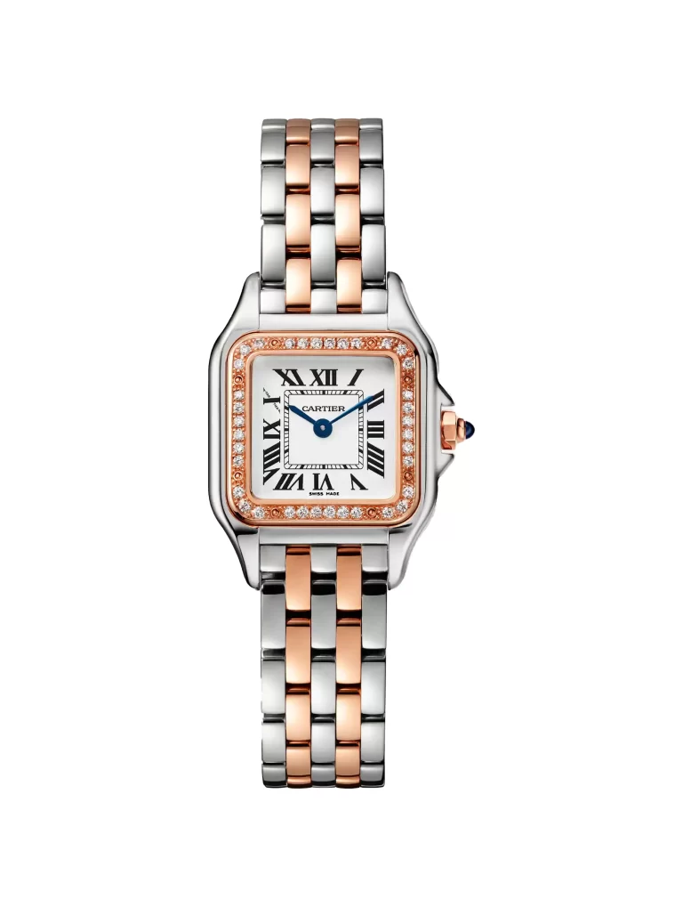 Panthere-De-Cartier-Watch-W3PN0006-Small-Model-18k-Rose-Gold-Stainless-Steel-Diamonds-Quartz