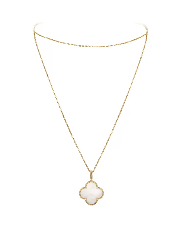 Van-Cleef-Arpels-Vintage-Alhambra-Long-Necklace-VCARO49L00-1-Motif-18k-Yellow-Gold-MOP-90