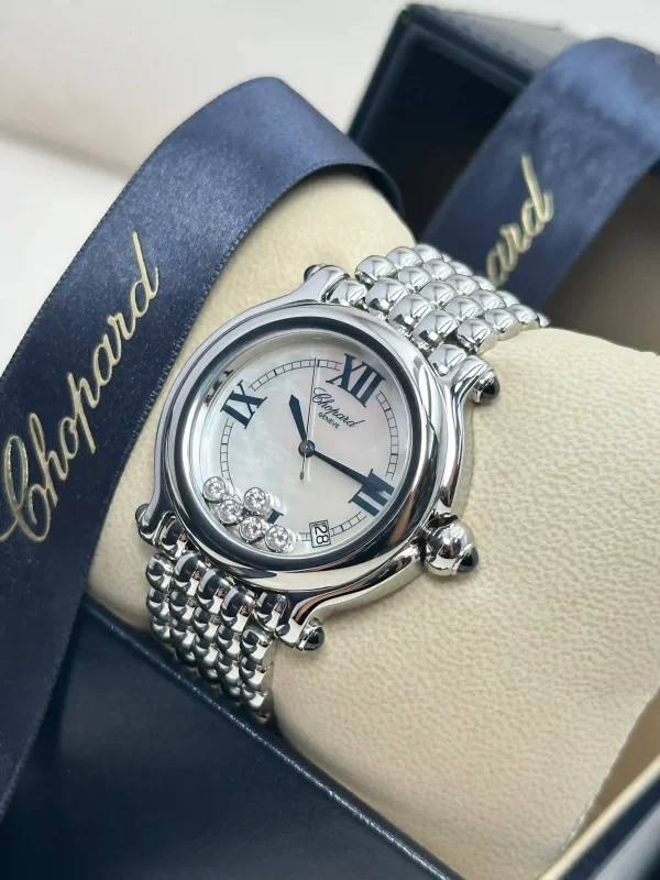 Vintage-Chopard-Happy-Sport-Watch-8347-Steel-Diamonds-Large-Model-MOP