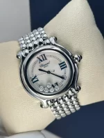 Vintage-Chopard-Happy-Sport-Watch-8347-Steel-Diamonds-Large-White-MOP