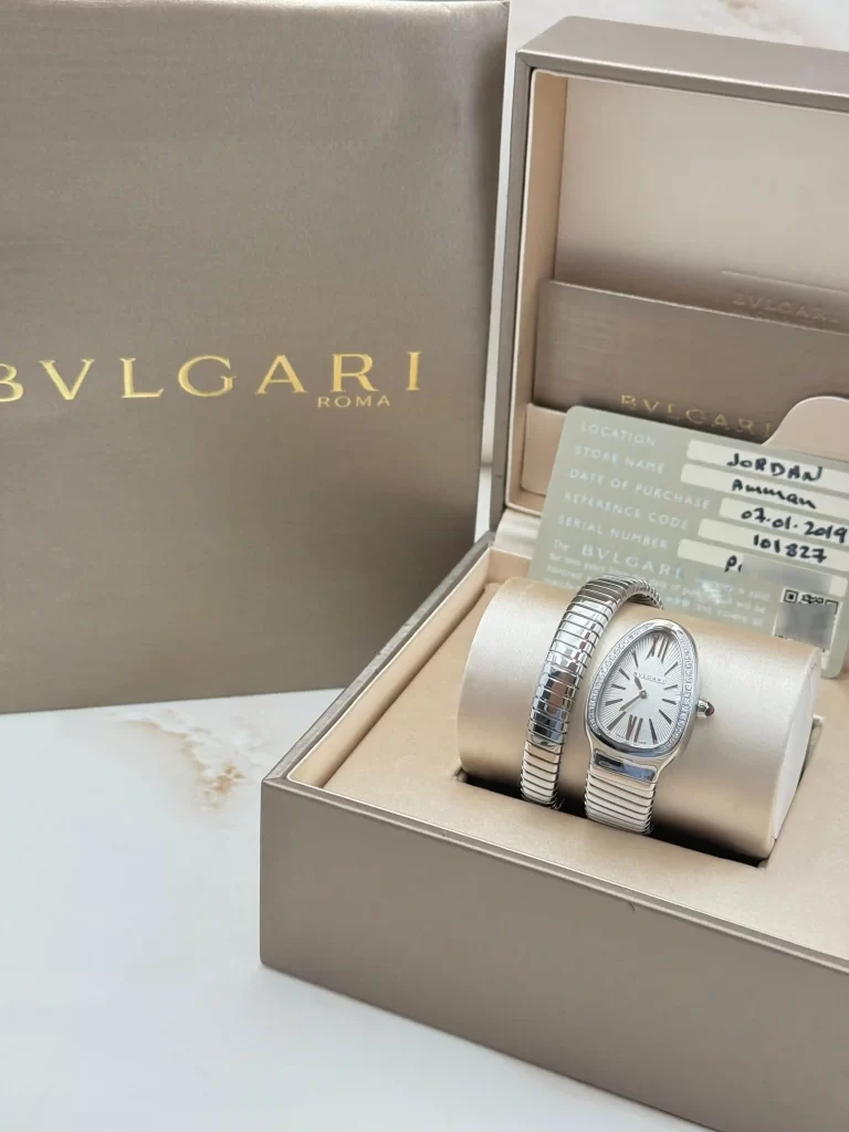 Bvlgari-Serpenti-Tubogas-Watch-101827-Large-Model-Stainless-Steel-Diamonds-Silver-Dial-Box