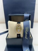 Chopard-Classic-Oval-Ladies-Watch-18k-Yellow-Gold-Leather-Diamonds-Front-Box