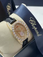 Chopard-Classic-Oval-Ladies-Watch-18k-Yellow-Gold-Leather-Diamonds-Side