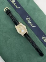 Chopard-Classic-Oval-Ladies-Watch-18k-Yellow-Gold-Leather-Diamonds-Up
