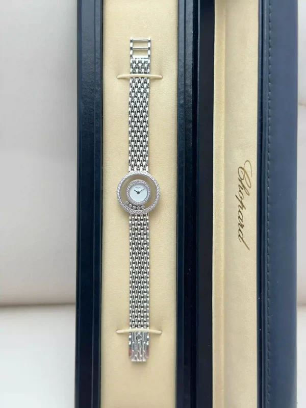 Chopard-Happy-Diamonds-205691-1001-Watch-18k-White-Gold-Front-Box