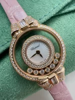 Chopard-Happy-Diamonds-Fionka-Watch-4527-18k-Rose-Gold-Guilloche-MOP-Dial-Pink-Leather-Near